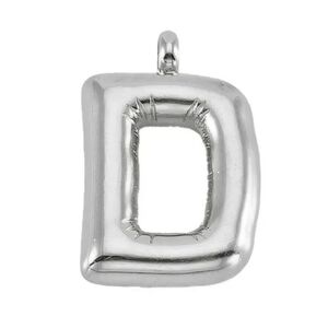 Initial 'D' Pendant Stainless Steel